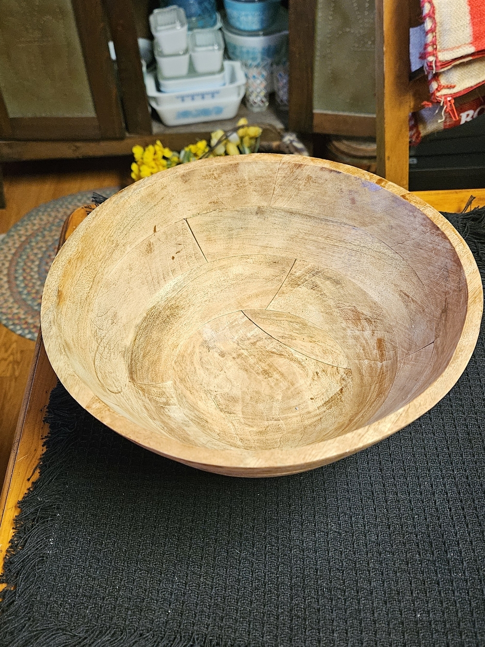 Natural Wood Serving Bowl - Neutral